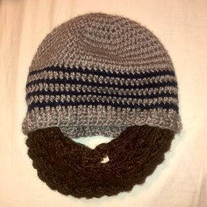 NWOT Bearded Beanie Toboggan